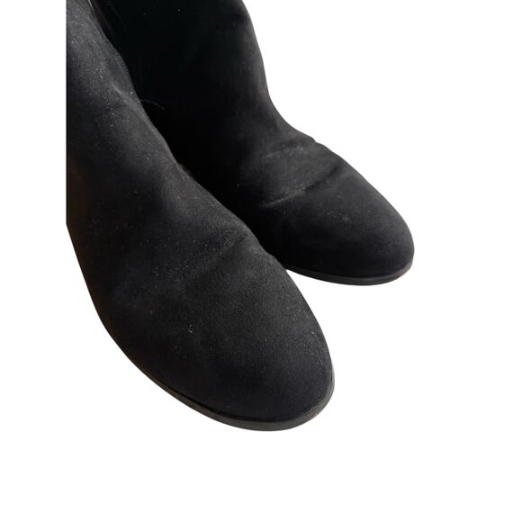 J.Crew Black Over-the-Knee Stretch Suede Flat Riding Boots Women’s Size 11 - Picture 3 of 12